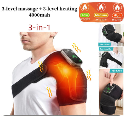 KneeProo Premuim Knee Massager 3 in 1 Shoulder Knee Elbow Heating Massage