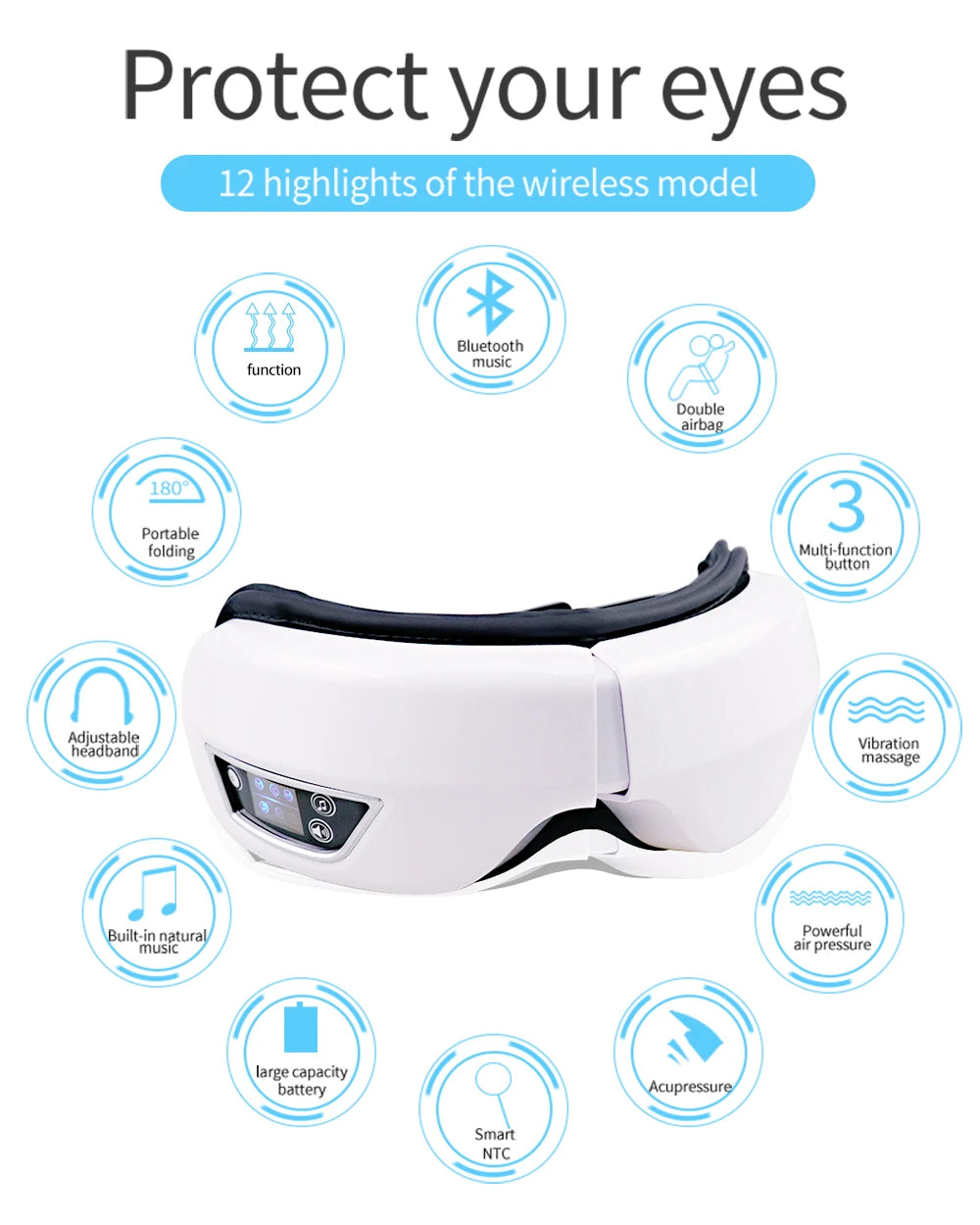 Smart Foldable Eye Massager
